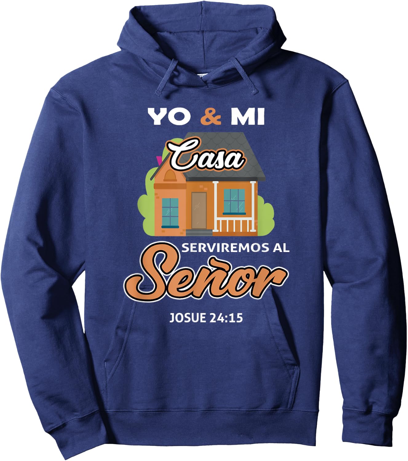 camisas cristianas Spanish christian Hoodie - Hoodie | Navy