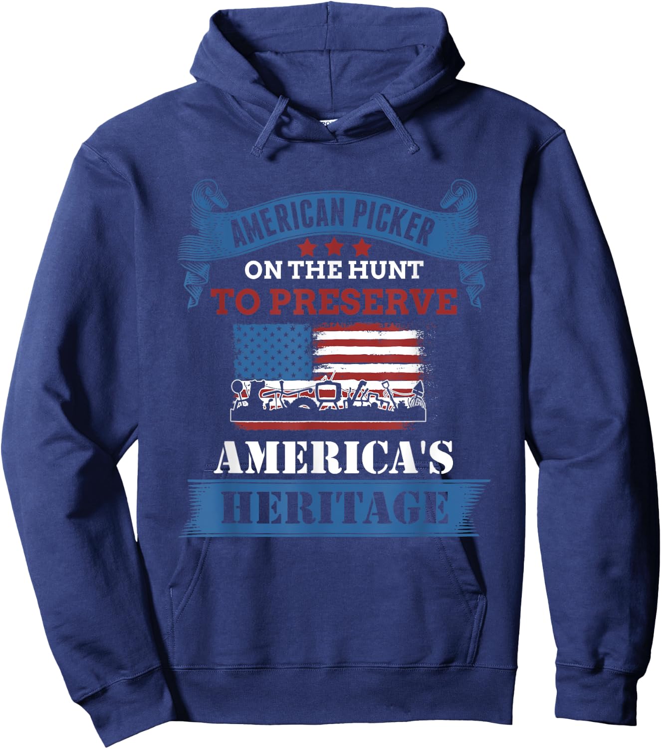 Patriotic Heritage Pickers Hoodie - Hoodie | Navy