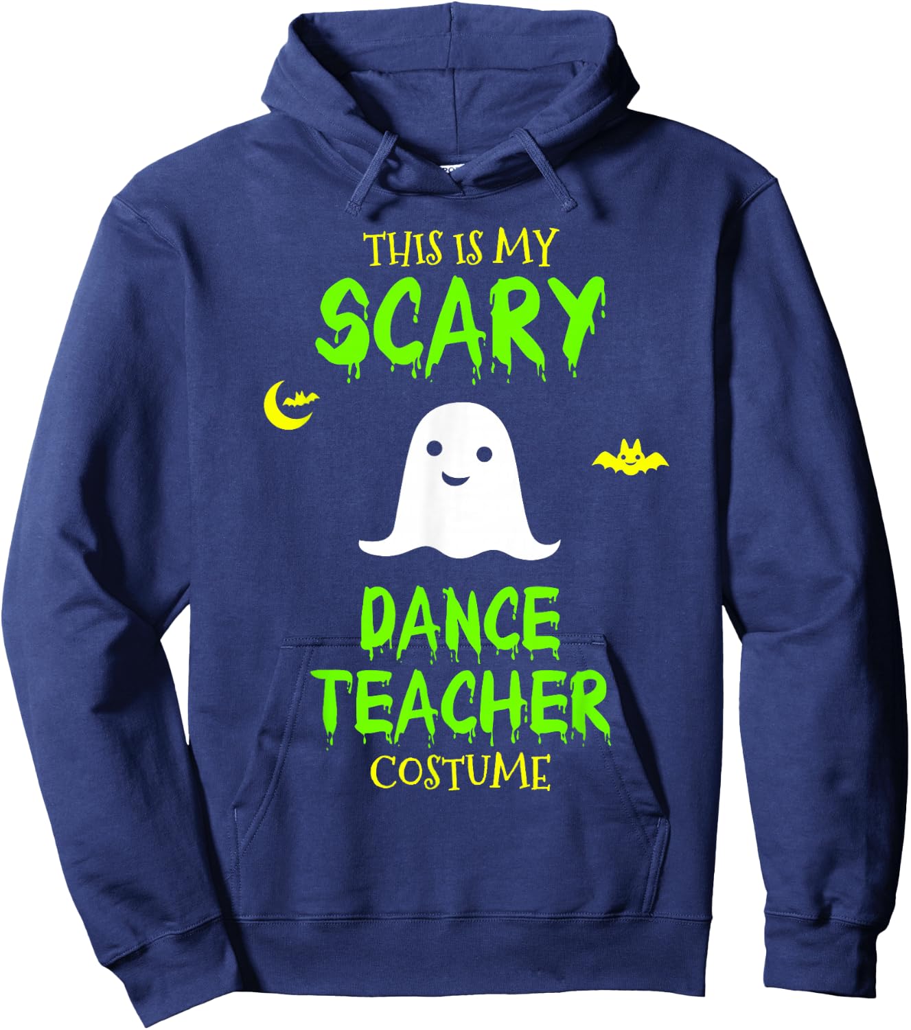 Scary Dance Teacher Costume Halloween Lazy Easy Hoodie - Hoodie | Navy