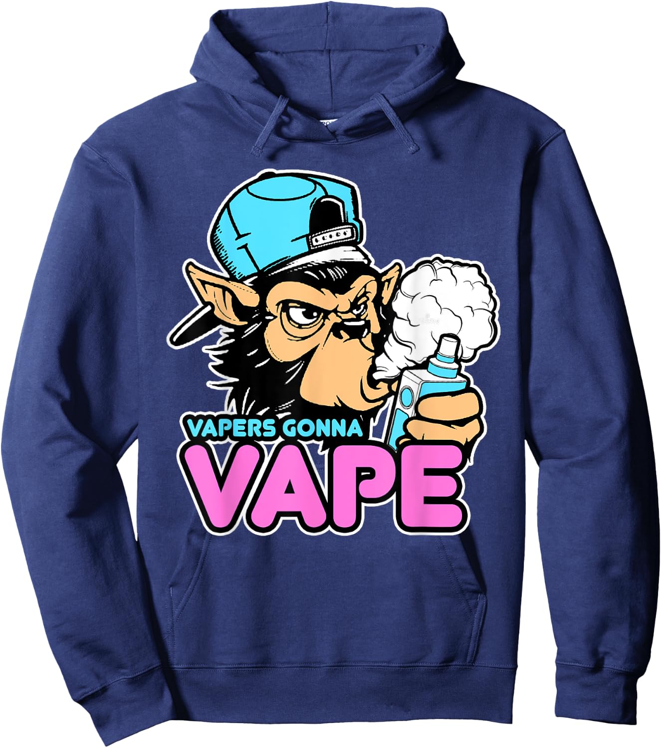 Vapers Gonna Vape Gorilla Vape Hoodie - Hoodie | Navy