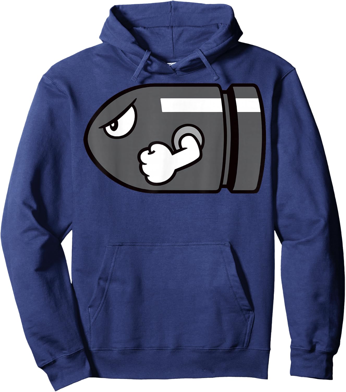 Super Mario Bullet Bill Simple Hoodie - Hoodie | Navy