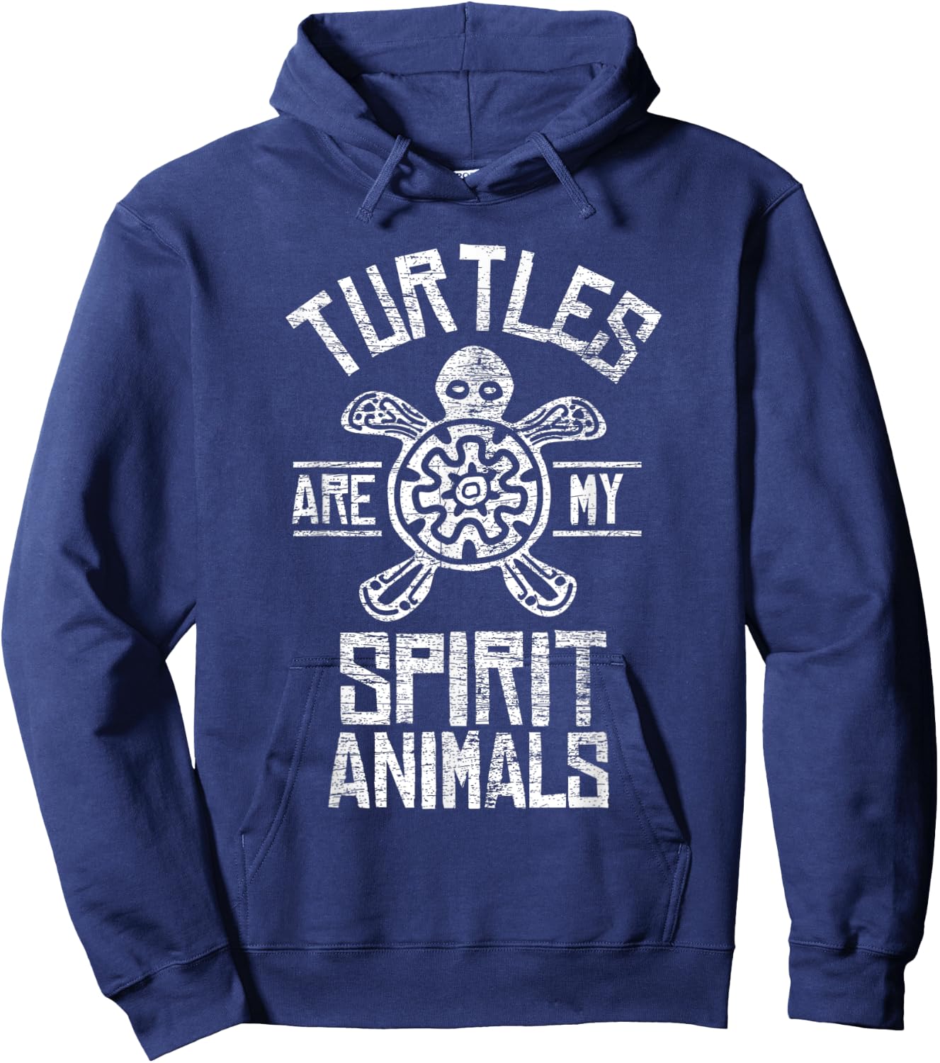 Turtles Are My Spirit Animal Vintage Hoodie - Hoodie | Navy