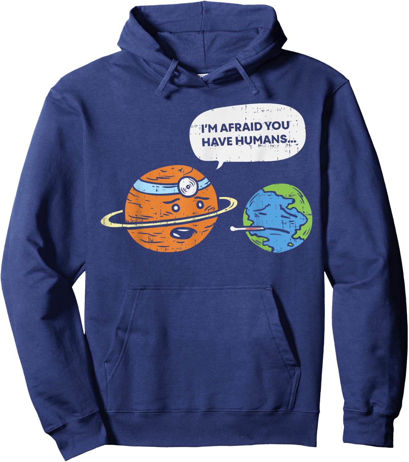 Funny Save Earth Day Planet Doctor Humans Hoodie - Hoodie | Navy