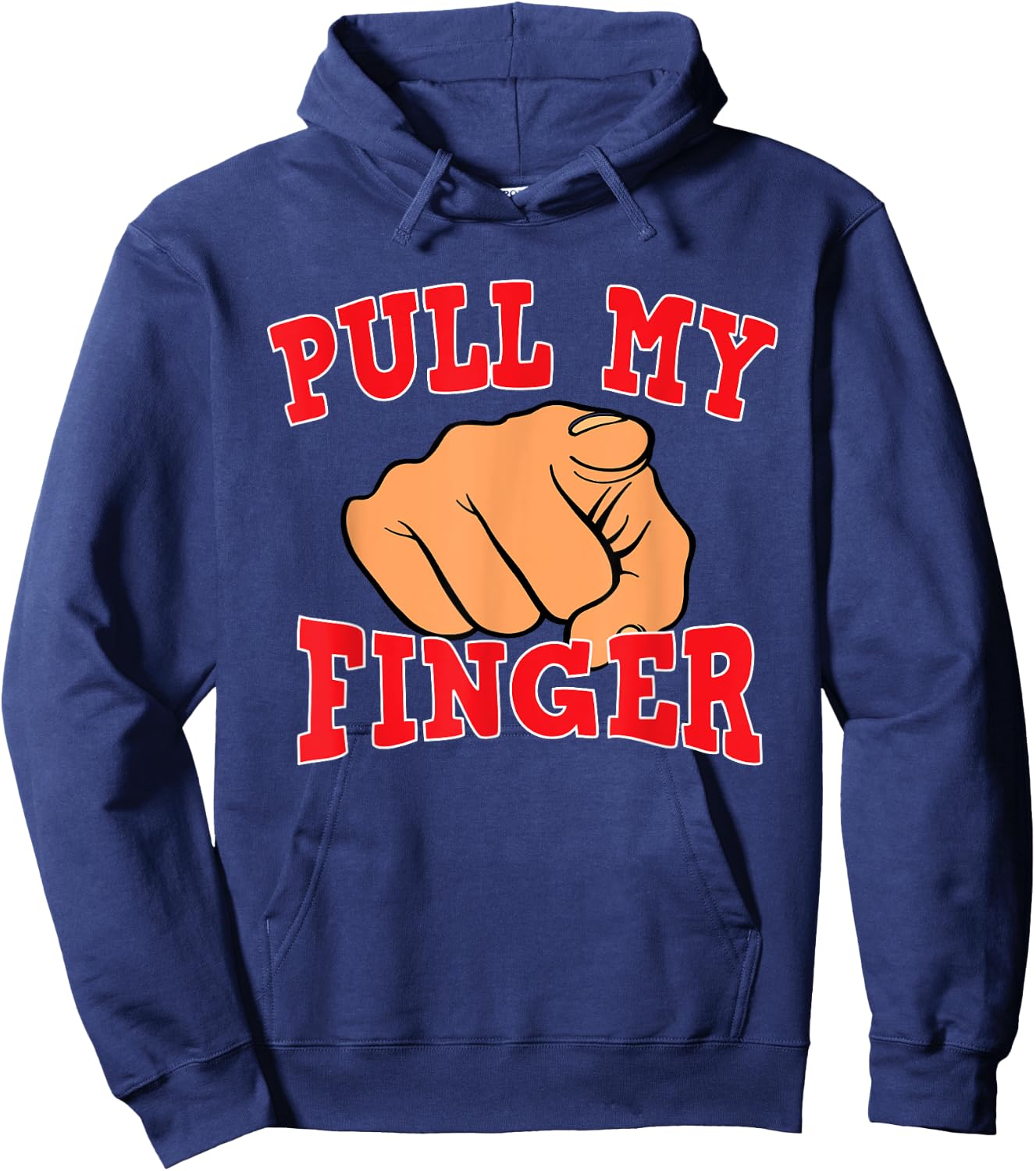 Funny Old Man Pull My Finger Classic Joke Hoodie - Hoodie | Navy