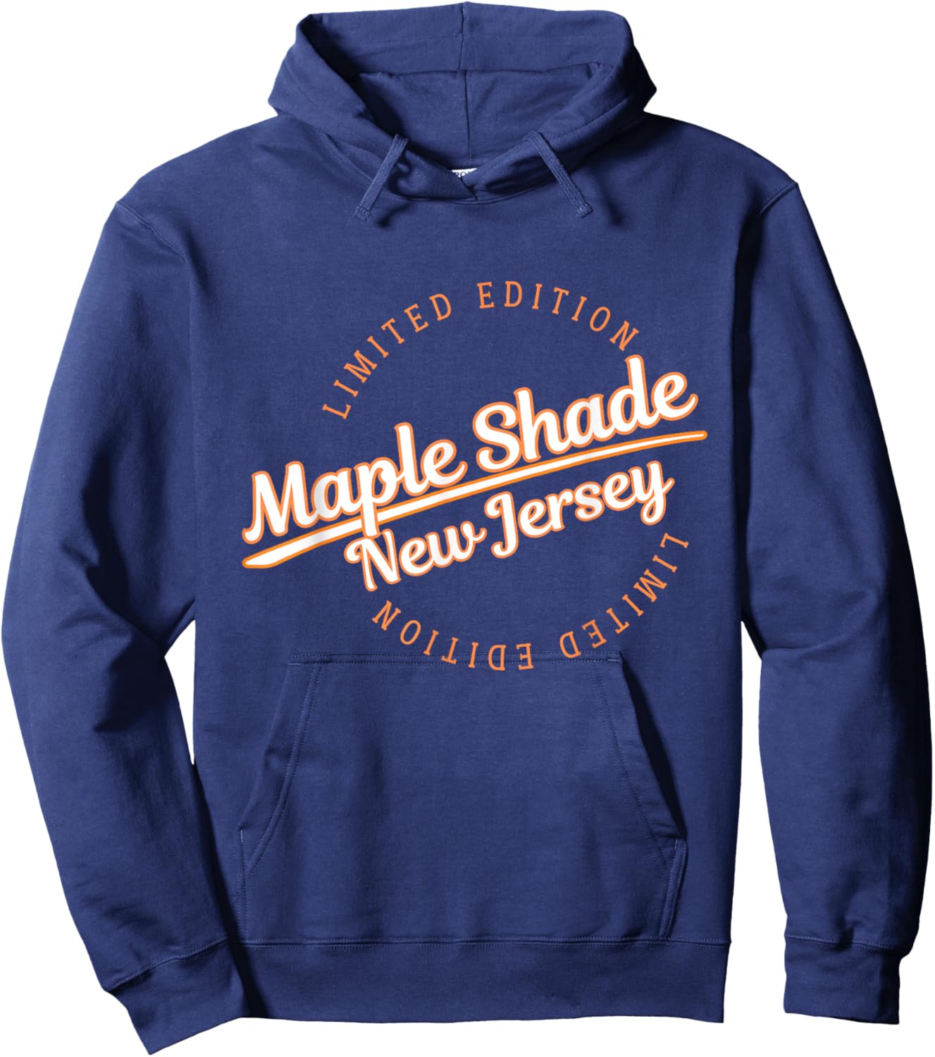 Retro Athletic Maple Shade NJ Apparel Hoodie - Hoodie | Navy