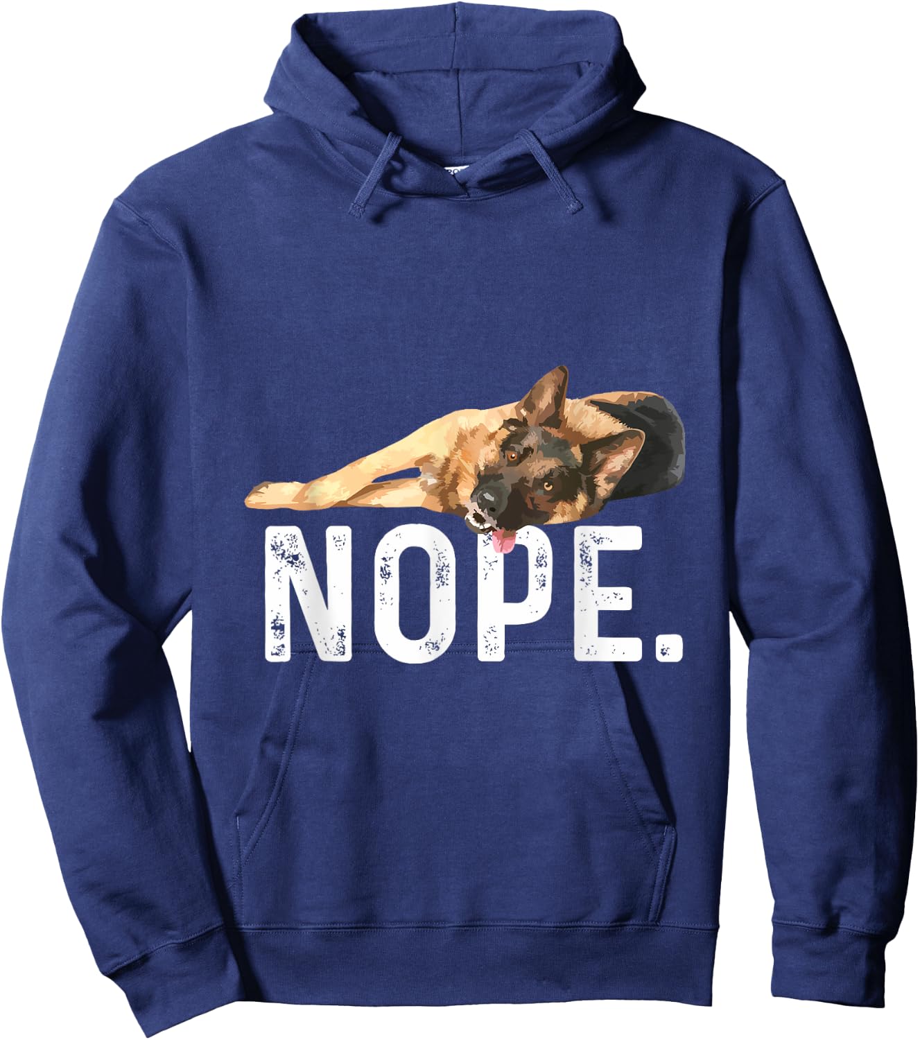 Nope Lazy German Shepherd Dog Lover Gift Hoodie - Hoodie | Navy
