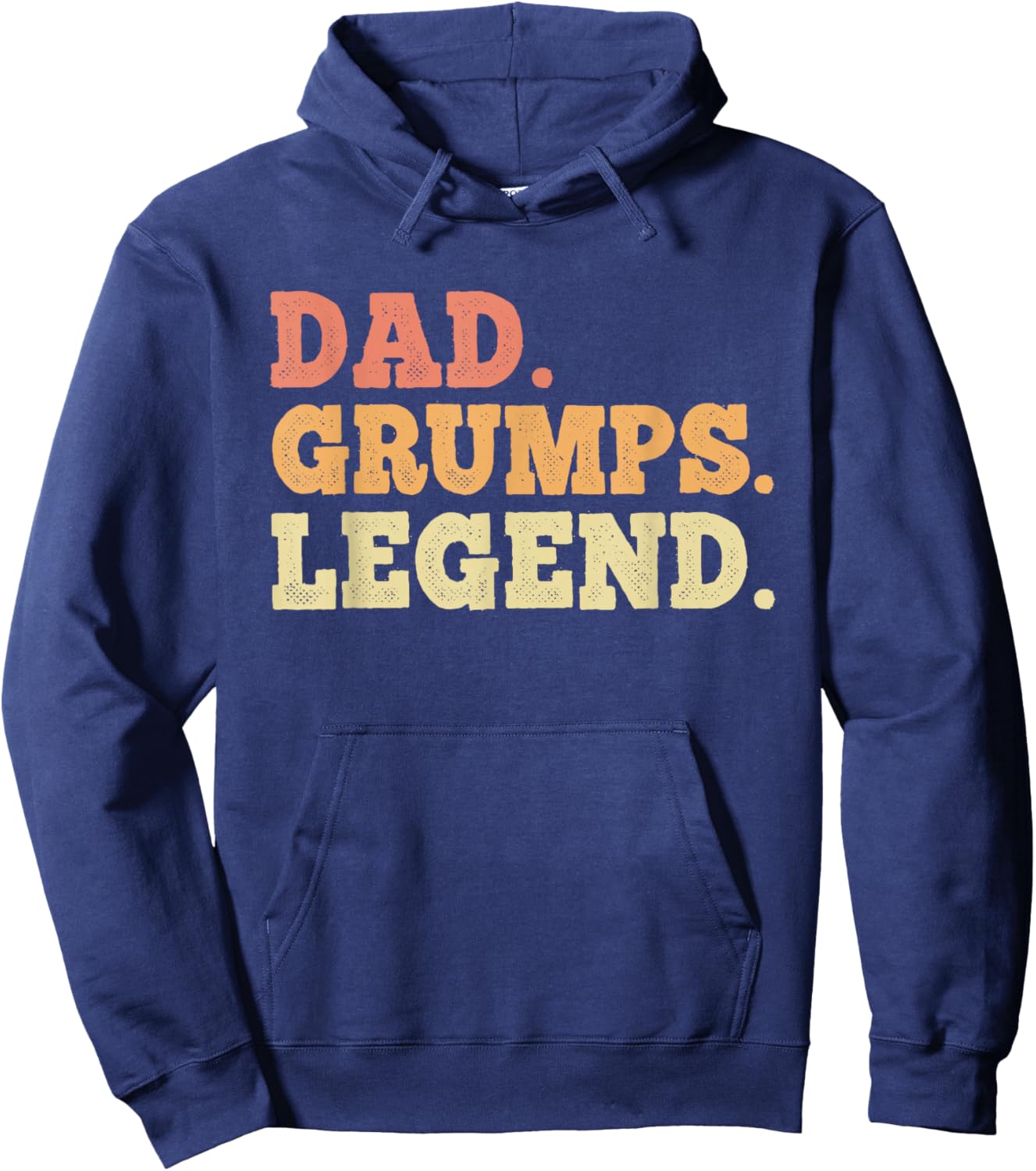 Dad Grumps Legend Retro Vintage Funny Legendary Hoodie - Hoodie | Navy
