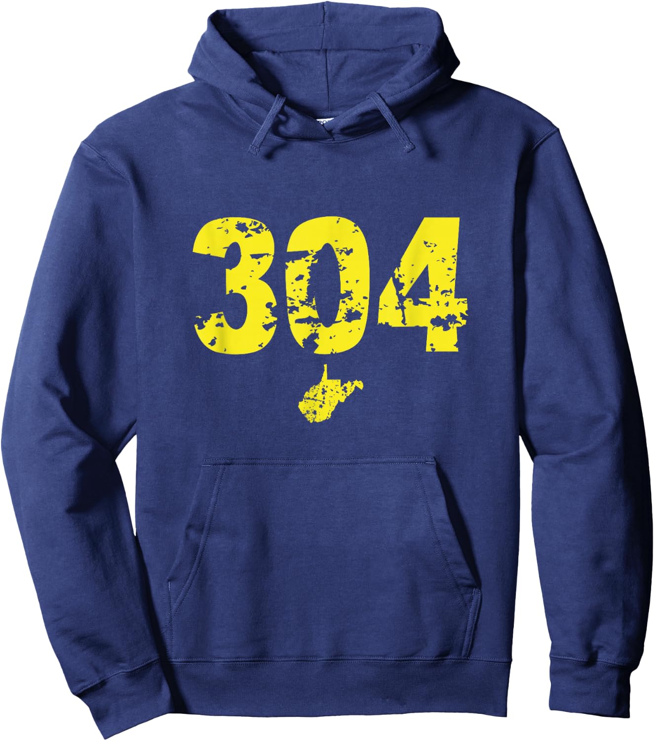304 West Virginia Blue and Gold Hoodie - Hoodie | Navy