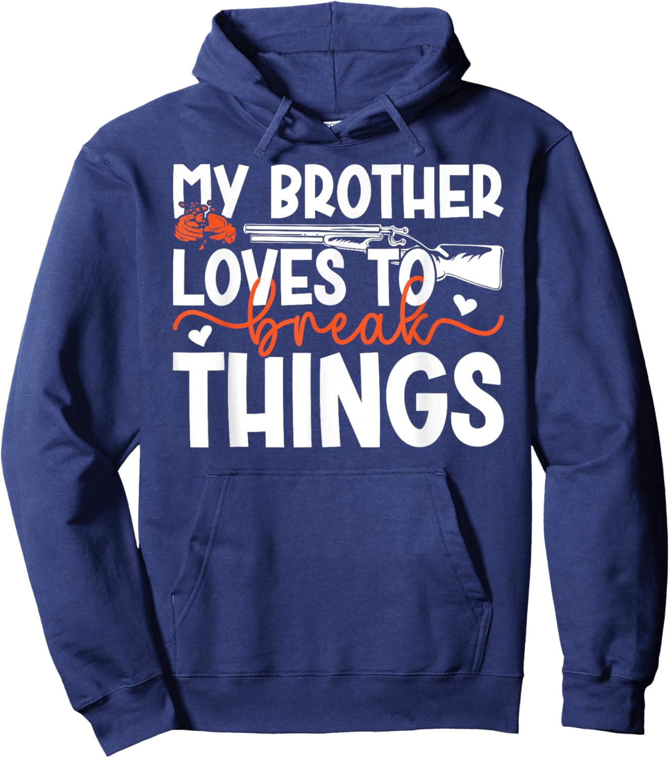 Trap Shooting Sister Funny Trap Shooting Sis Hoodie - Hoodie | Navy