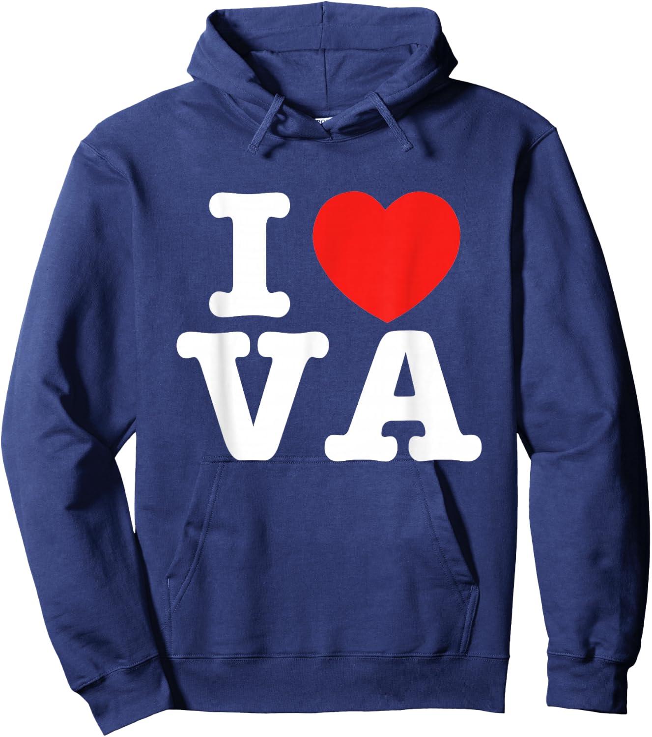 I Heart Virginia (VA) Love Hoodie - Hoodie | Navy