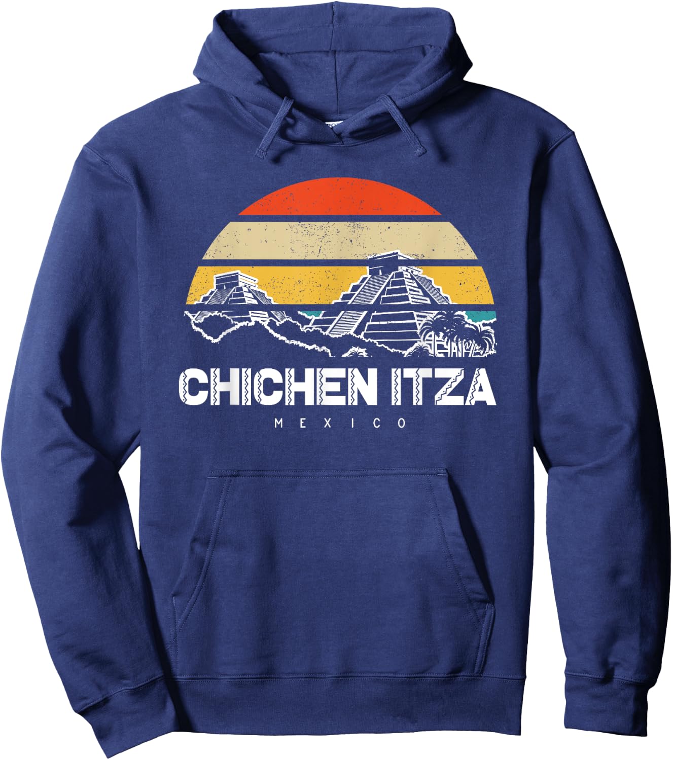 Chichen Itza Mexico Vacation Hoodie - Hoodie | Navy