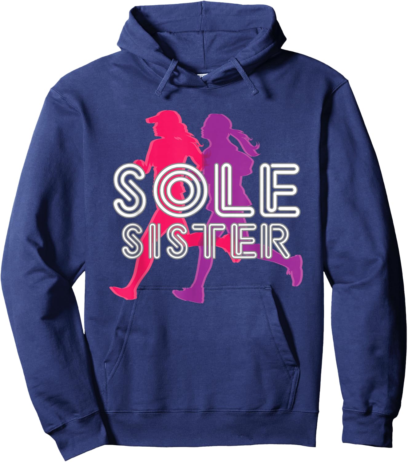 Running Funny Running Buddy Shirt Sole Sister Hoodie - Hoodie | Navy