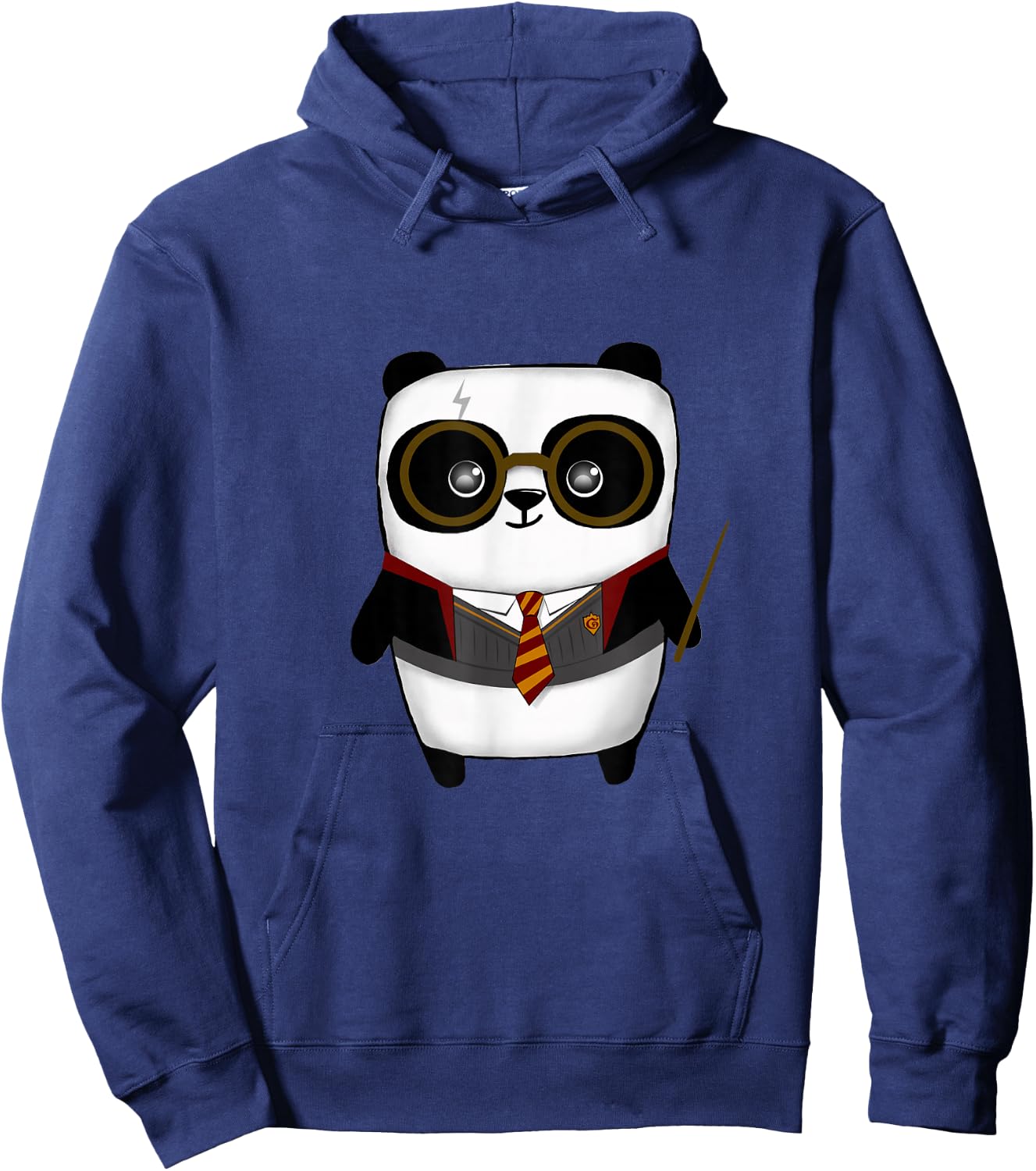 Panda Wizard Magic Wand School Boy Girl Funny Hoodie - Hoodie | Navy