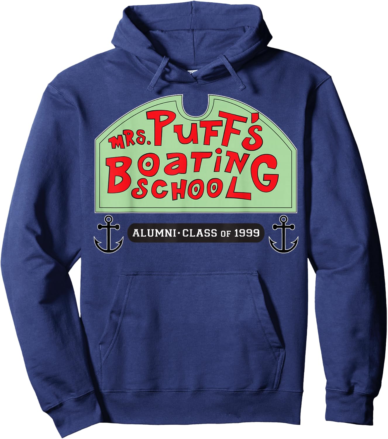 Spongebob Squarepants Mrs Puffs Boating School Hoodie - Hoodie | Navy