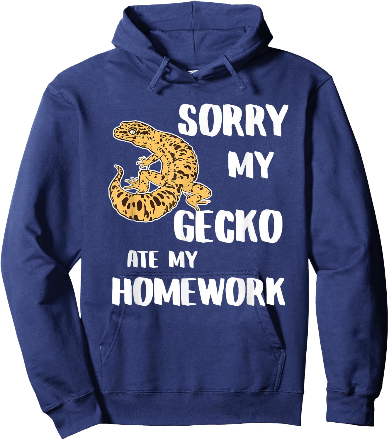 My Leopard Gecko Ate My Homework Hoodie - Hoodie | Navy