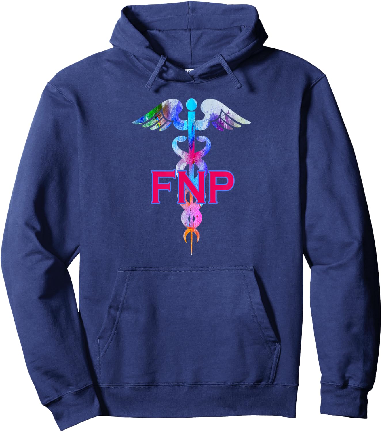 FNP Family Nurse Practitioner Caduceus Gifts Hoodie - Hoodie | Navy