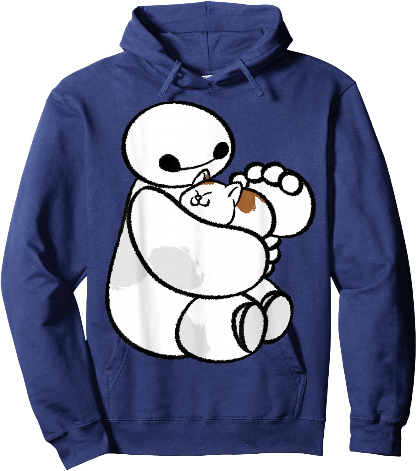Disney Big Hero 6 Baymax Cat Cute Portrait Hoodie - Hoodie | Navy