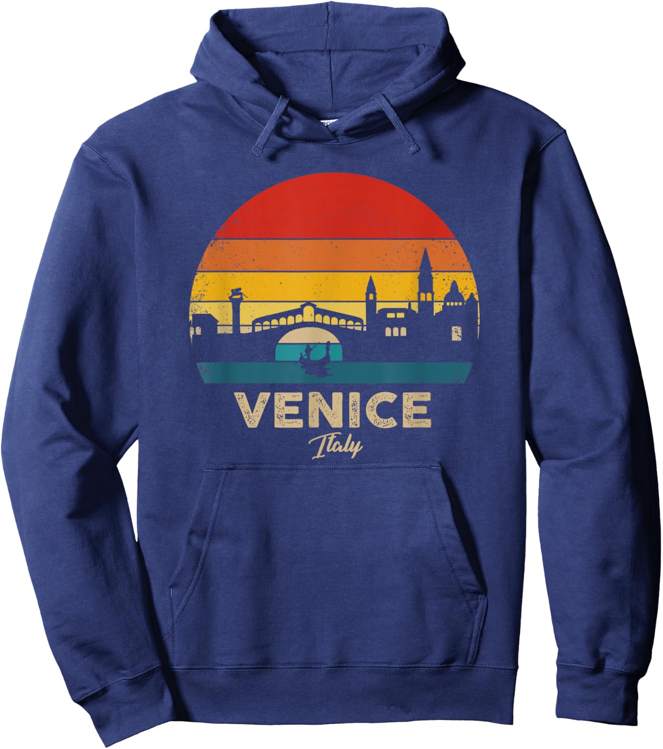 Vintage Venice Italy Souvenir Hoodie - Hoodie | Navy