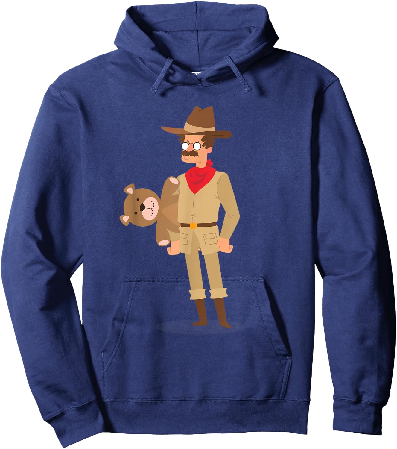 Teddy Roosevelt Shirt Teddy Bear Hoodie - Hoodie | Navy