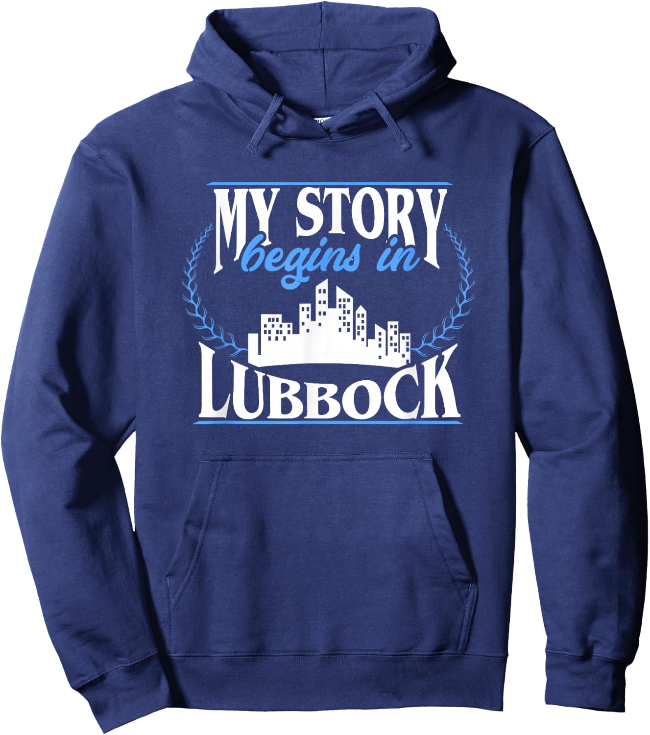 Born in Lubbock Hoodie - Hoodie | Navy
