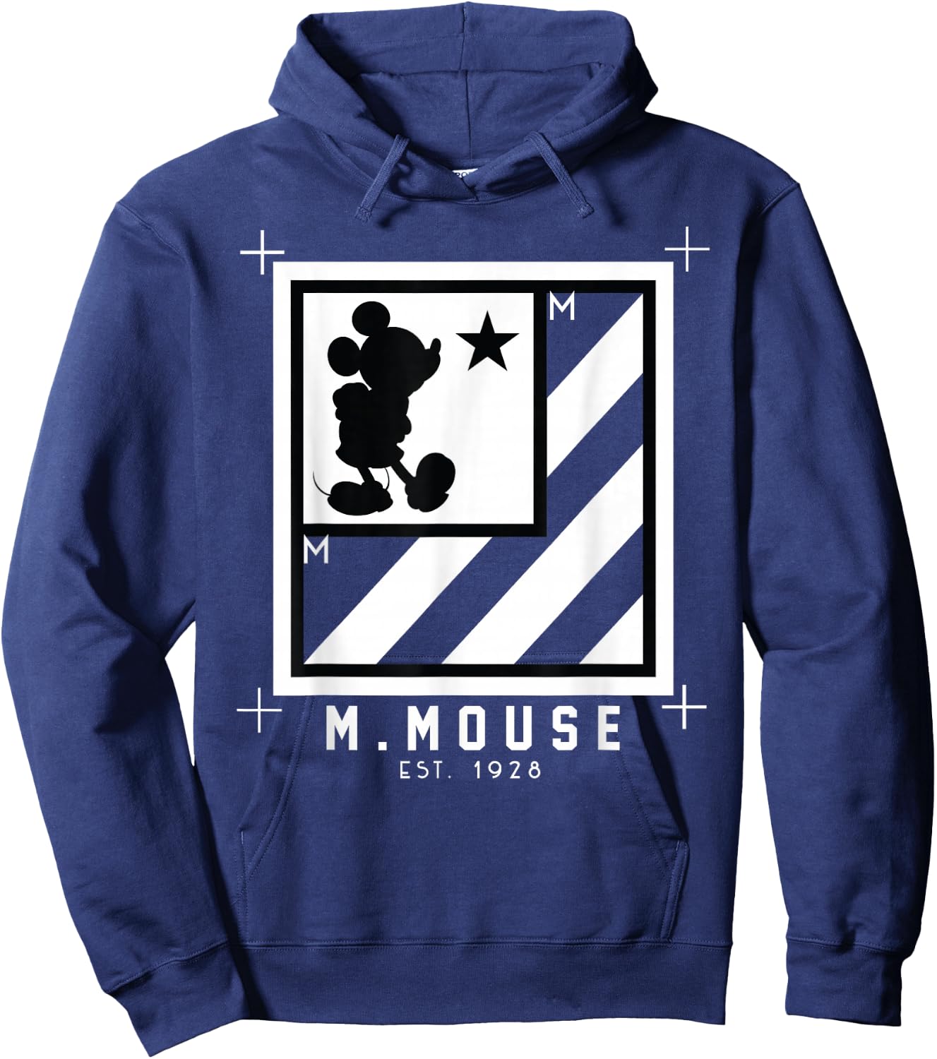 Disney - Mickey Mouse Box with stripes Hoodie - Hoodie | Navy