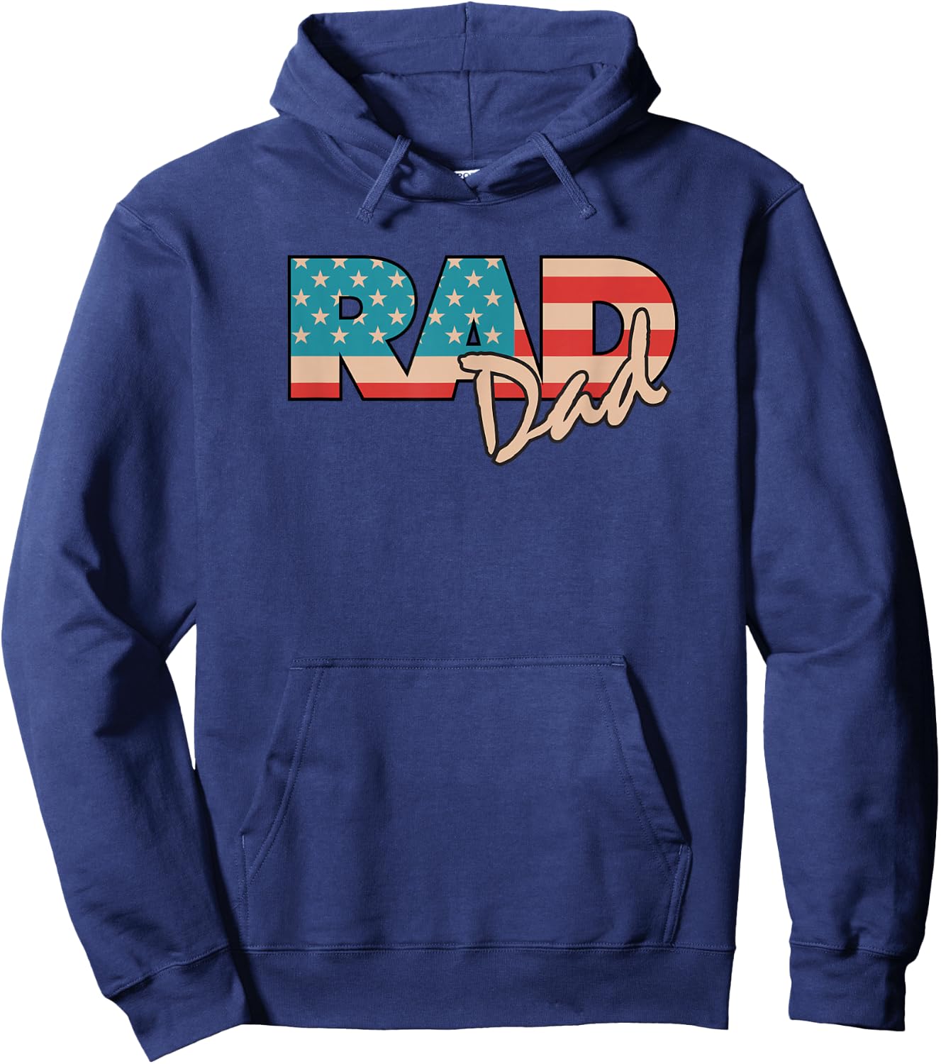 Rad Dad 1990's Retro Gift Farther Hoodie - Hoodie | Navy