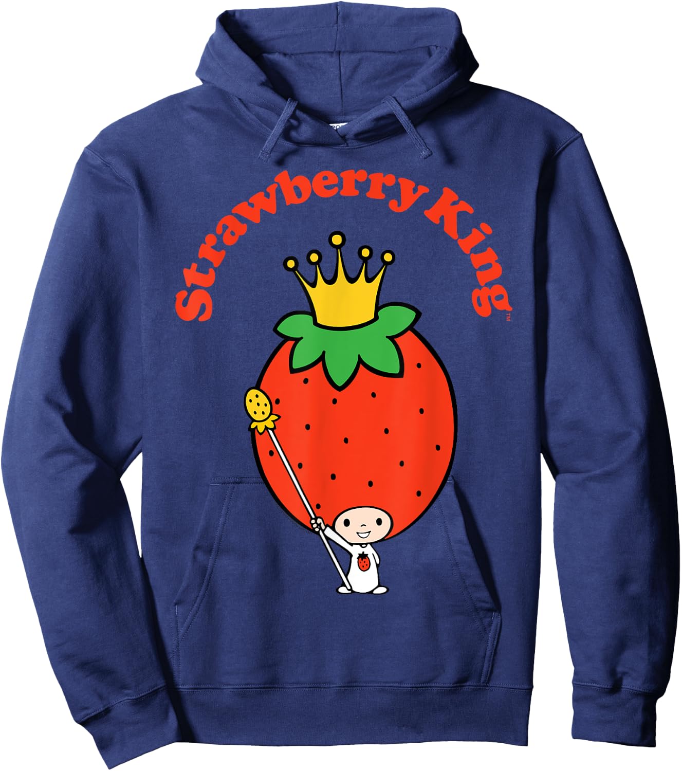 Sanrio Strawberry King Classic Shirt Hoodie - Hoodie | Navy