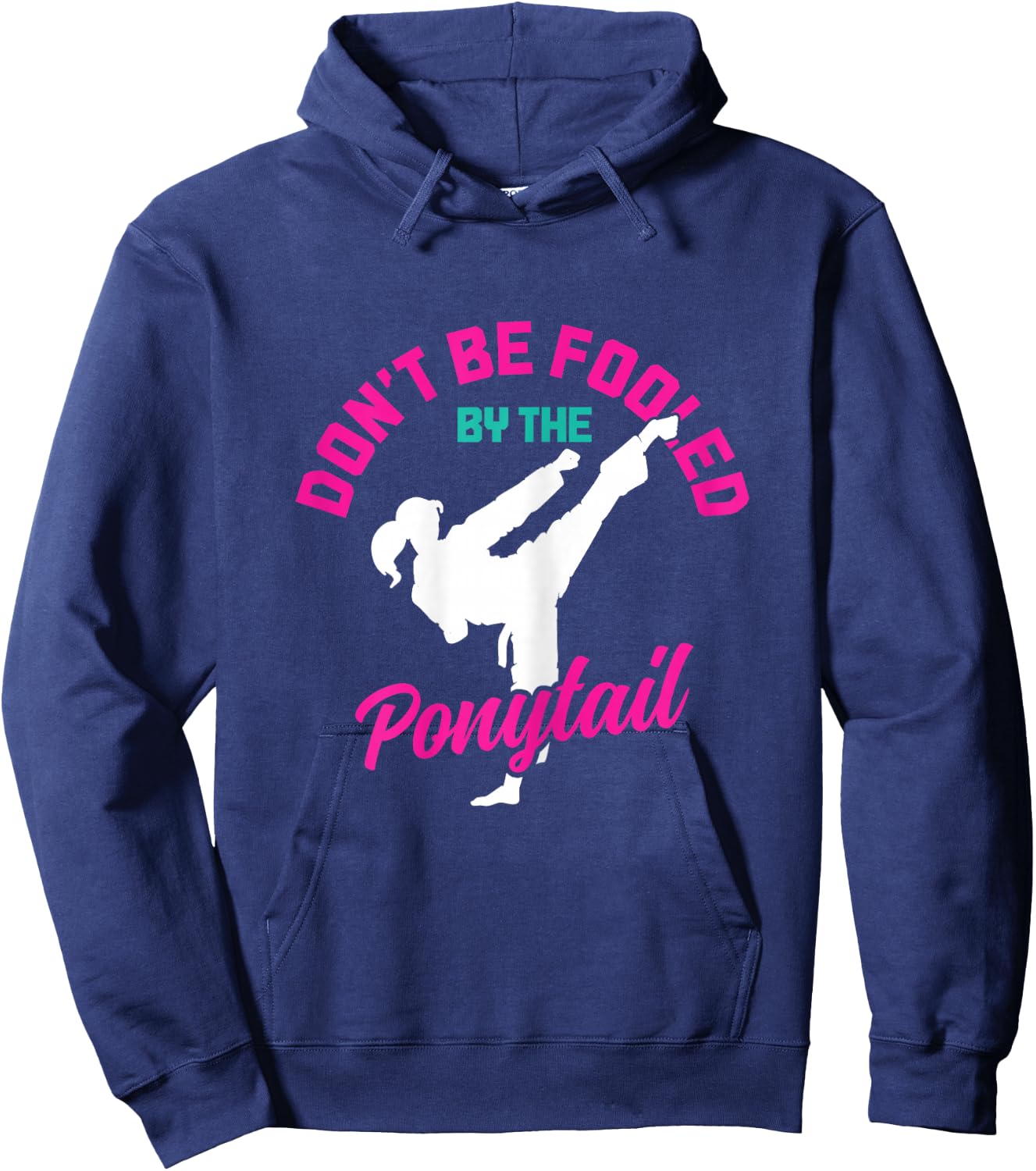 Taekwondo Girl Karate Martial Arts Fighting MMA Hoodie - Hoodie | Navy