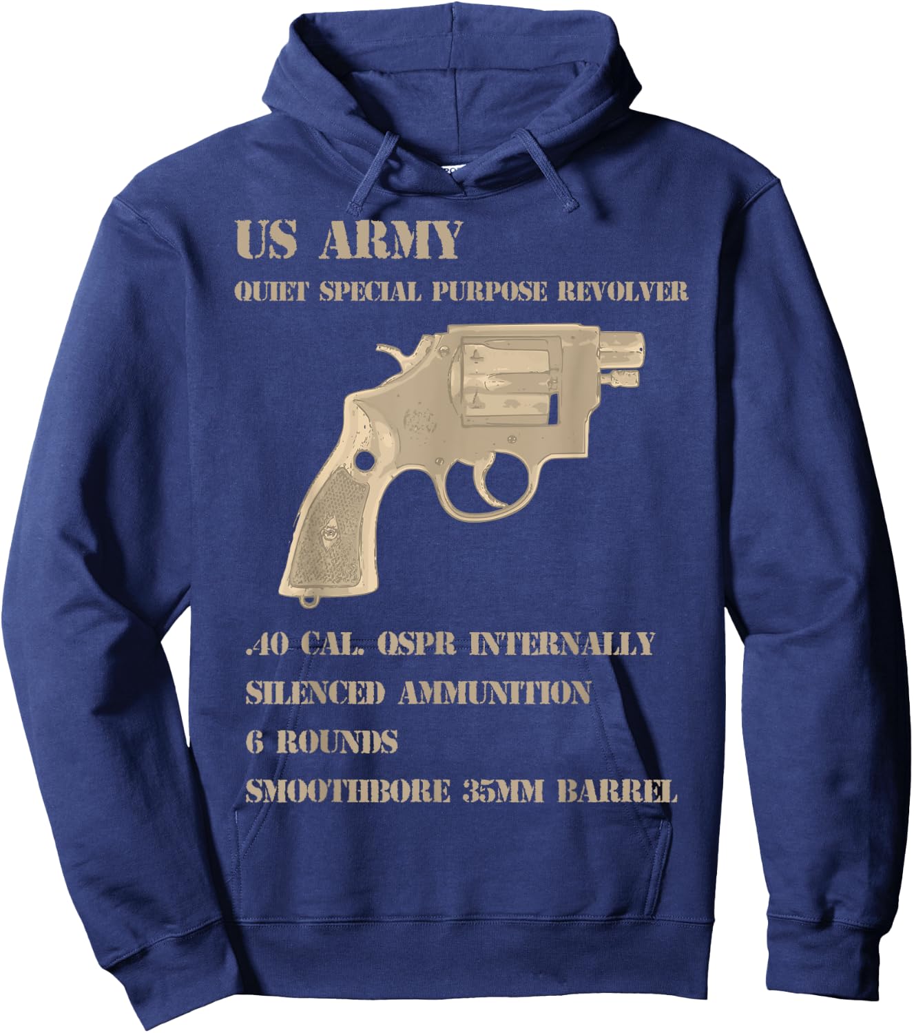 QSPR tunnel rats vietnam era revolver Hoodie - Hoodie | Navy