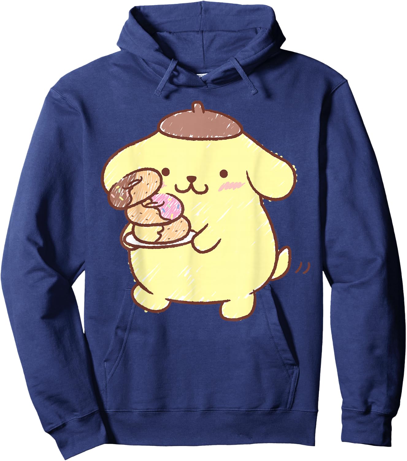 Pompompurin Donuts Hoodie - Hoodie | Navy
