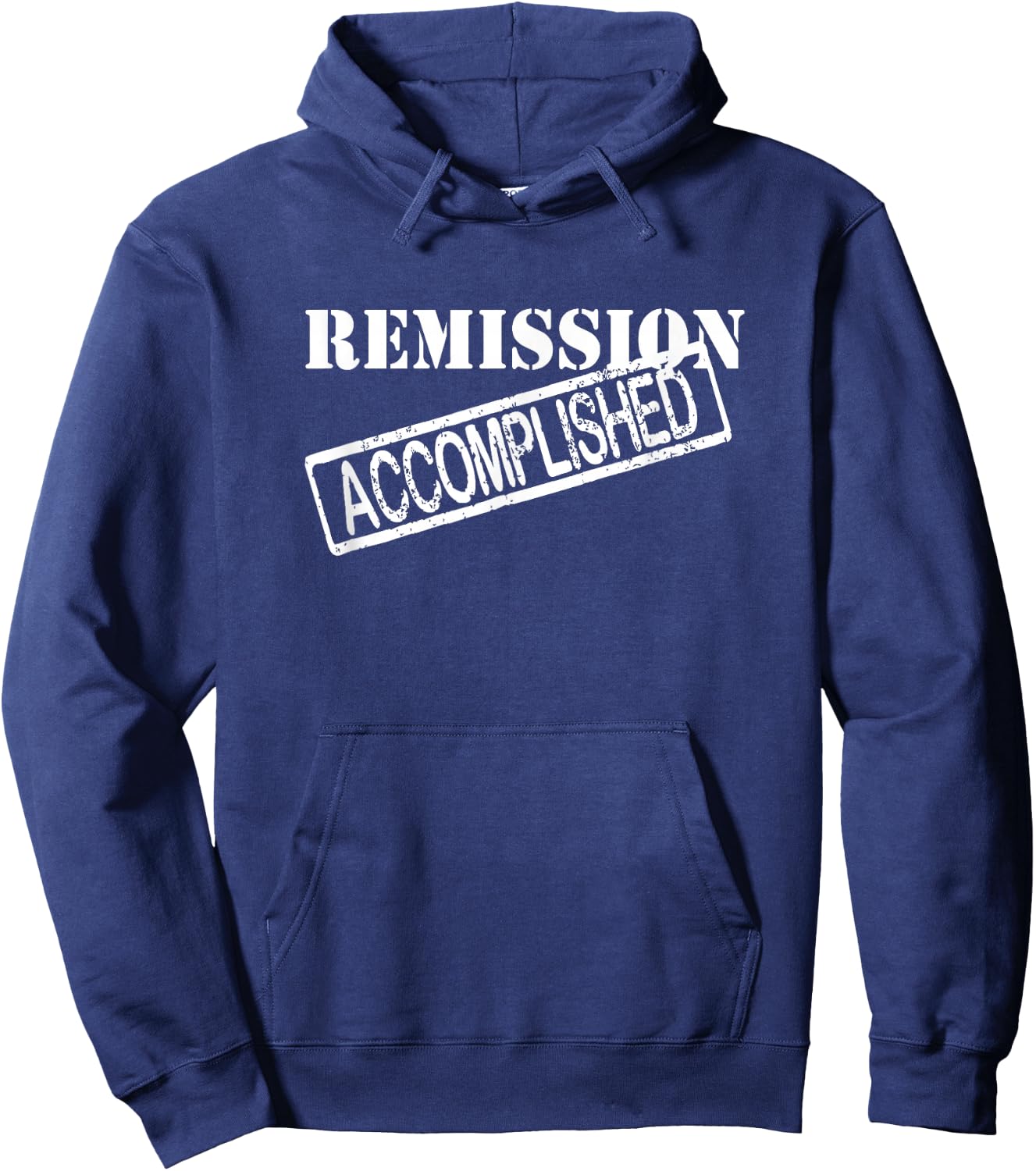 Remission Accomplished Survivor Shirt Hoodie - Hoodie | Navy