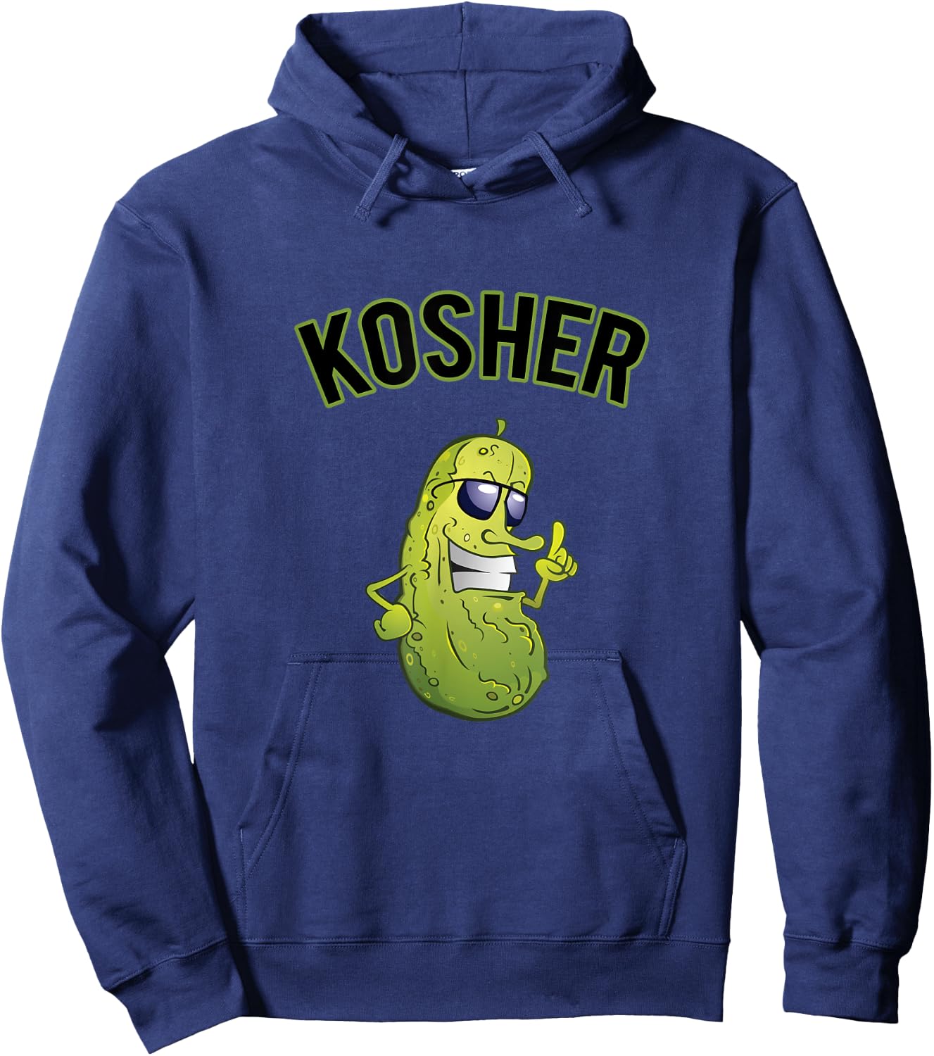 Funny Jewish Kosher Pickle - Chanukah Fun Hoodie - Hoodie | Navy