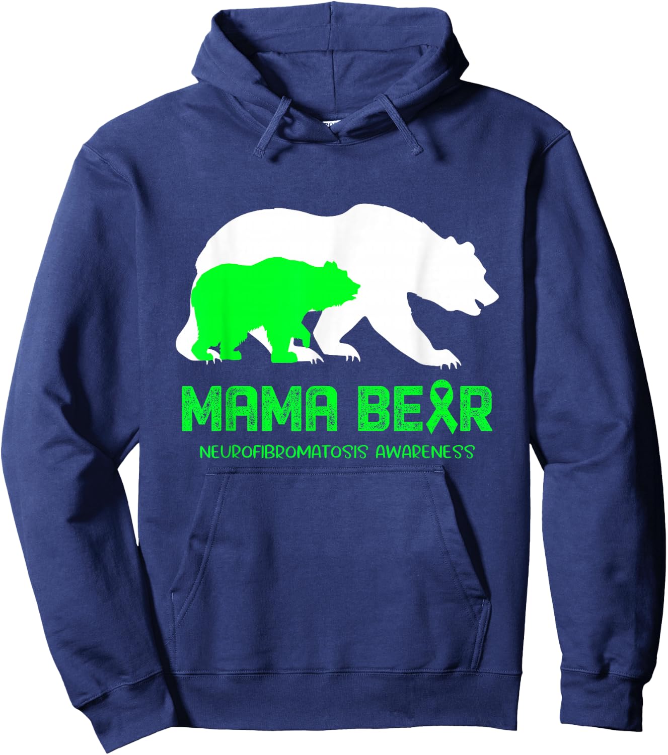 Mama Bear Neurofibromatosis Awareness Shirt Men Hoodie - Hoodie | Navy