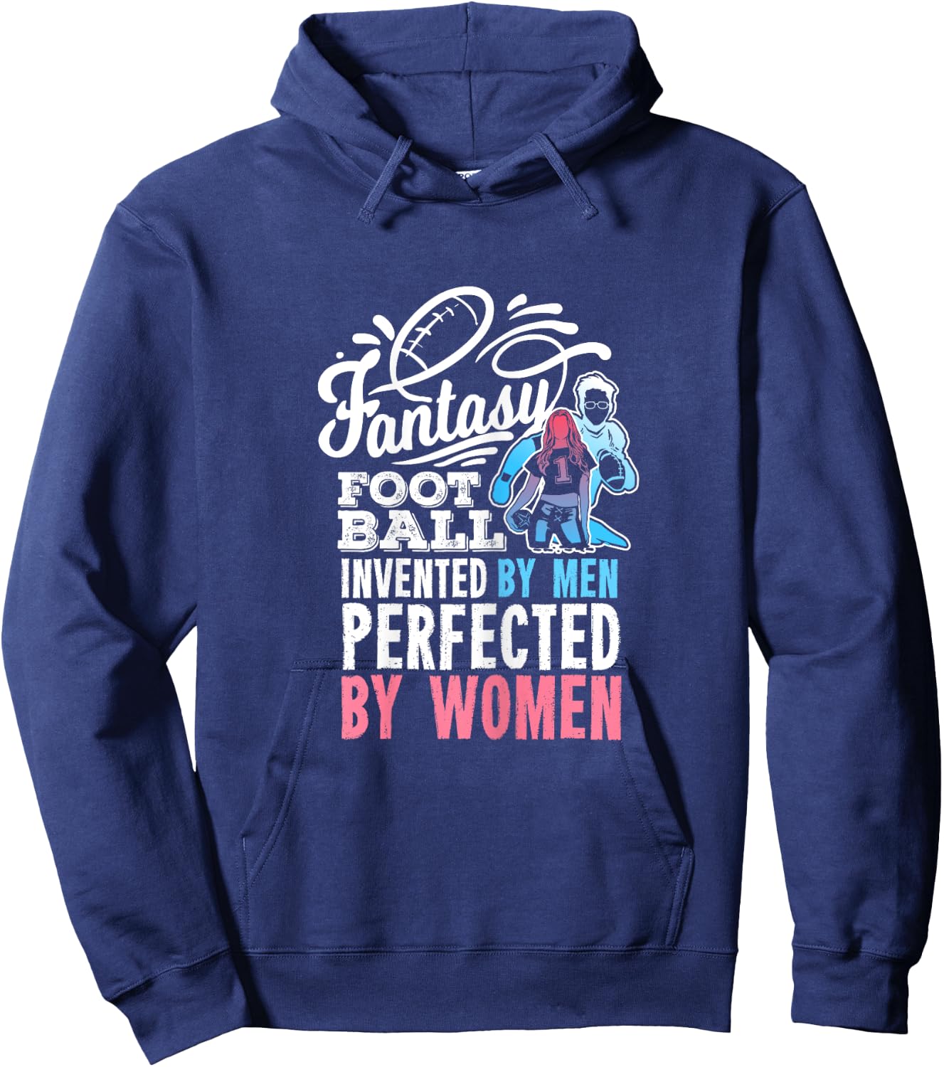 Funny Fantasy Football Quote Gift Hoodie - Hoodie | Navy