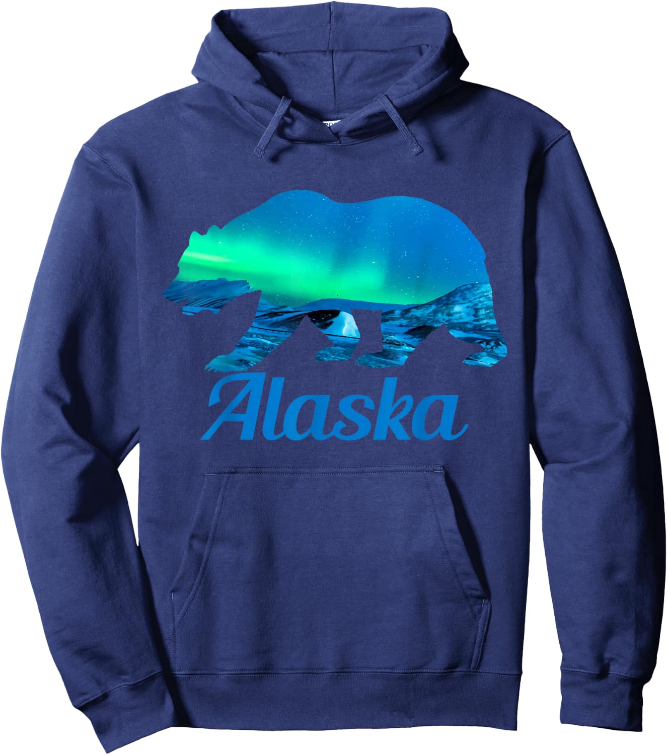 Alaska Grizzly Polar Bear Arctic Nature Winter Hoodie - Hoodie | Navy