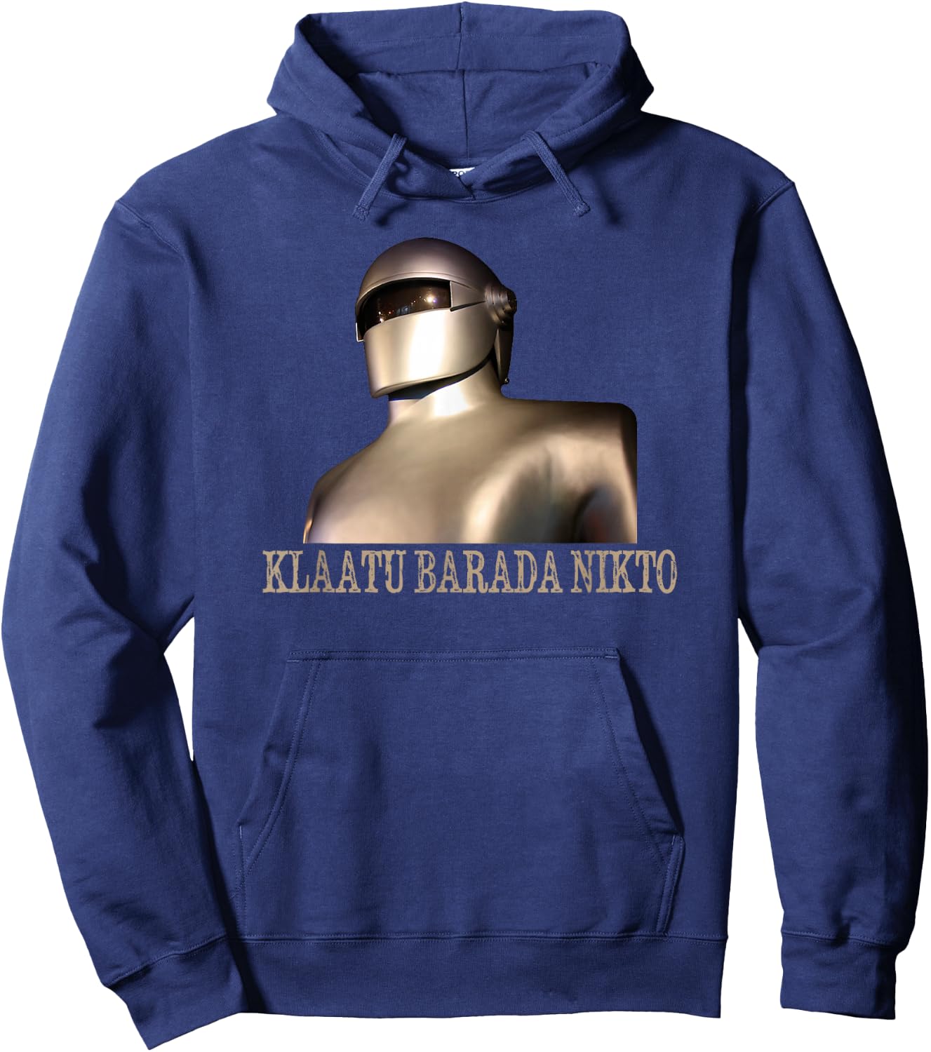 Klaatu Barada Nikto Robot SiFi Design Hoodie - Hoodie | Navy