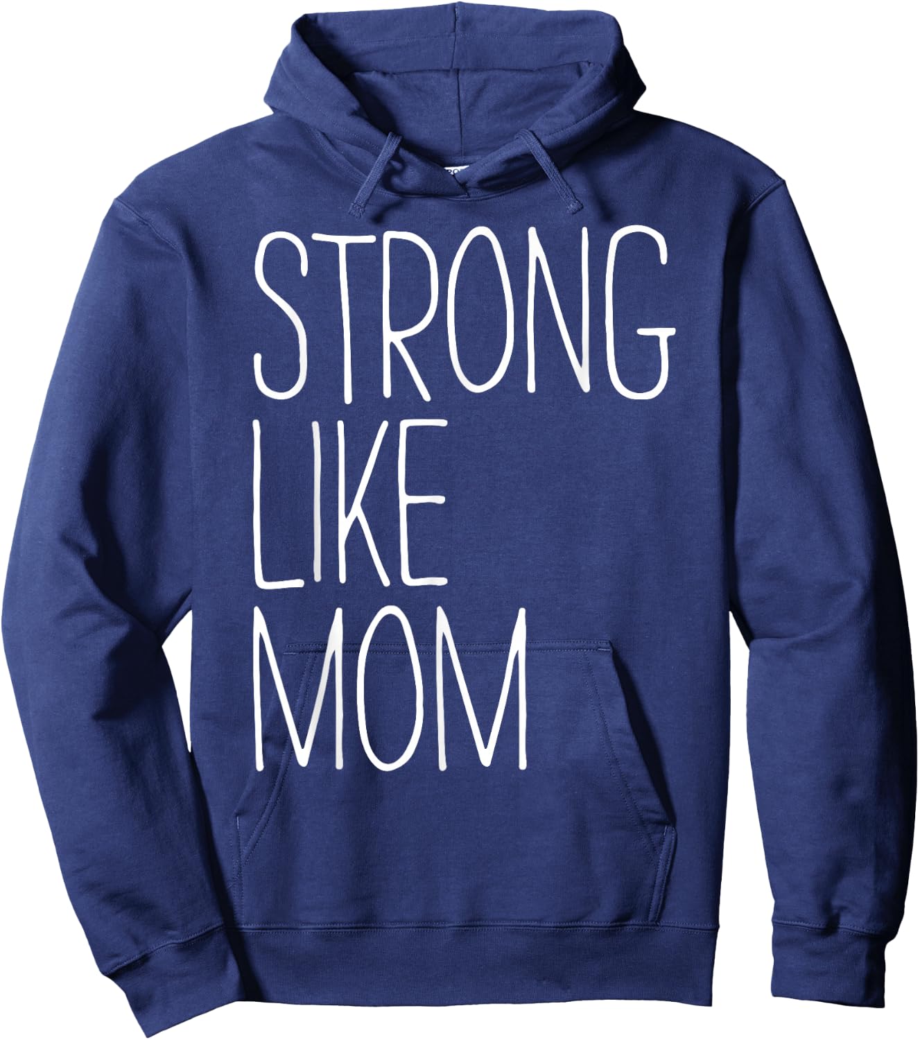 Strong Like Mom Shirt Little Kids Boy Girl Hoodie - Hoodie | Navy