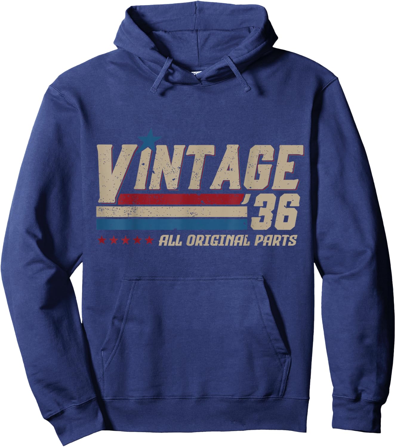 Vintage 1936 All Original Parts Birthday Men Hoodie - Hoodie | Navy