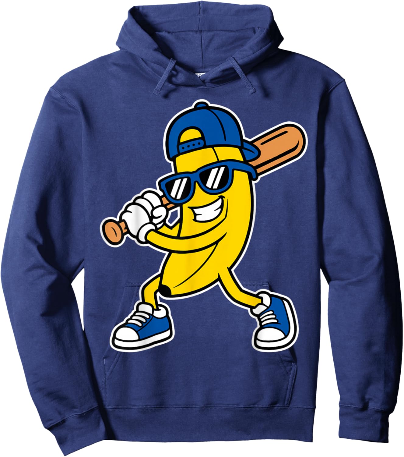 Banana Funny Cartoon Kids Youth Boys Girls Hoodie - Hoodie | Navy