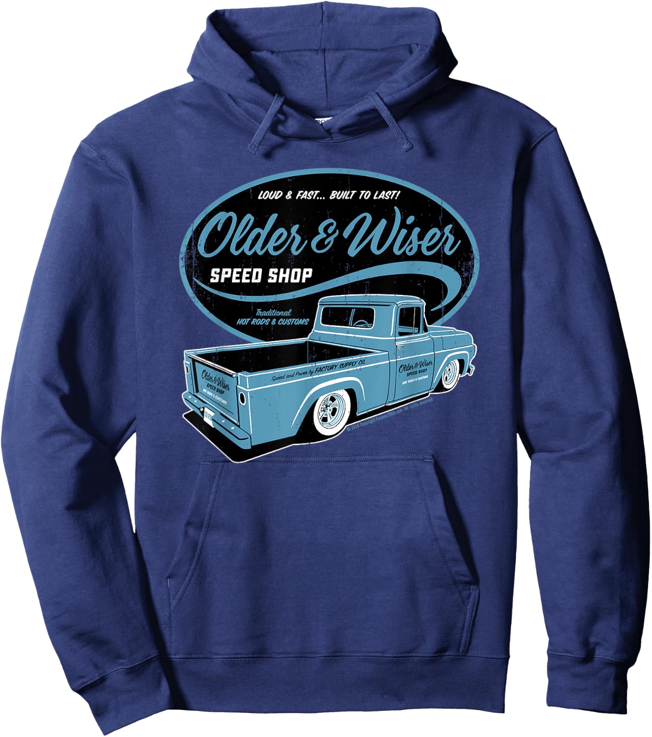 Older & Wiser Speed Shop OW008 Hoodie - Hoodie | Navy