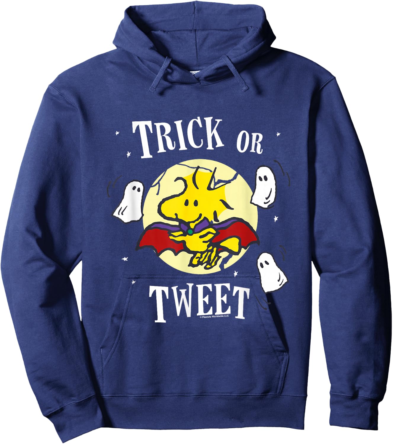 Peanuts Halloween Trick Or Tweet Woodstock Hoodie - Hoodie | Navy