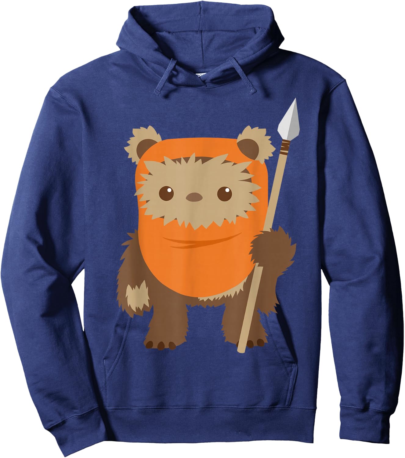 Star Wars Wicket Ewok Chibi Kawaii Cute Graphic Hoodie - Hoodie | Navy