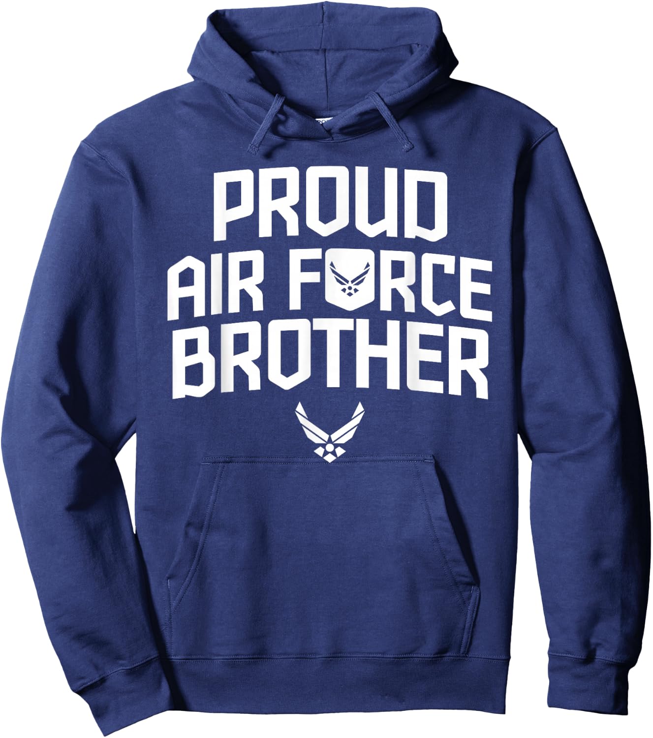 Proud Air Force Brother Shirt Military Veteran Hoodie - Hoodie | Navy