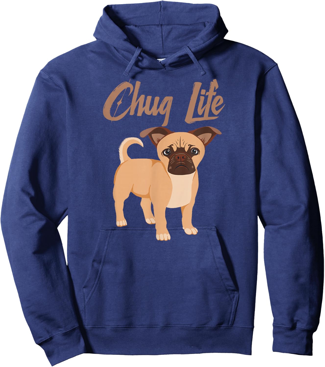Chug Life Funny Dog Cute Chugs Shirt Hoodie - Hoodie | Navy
