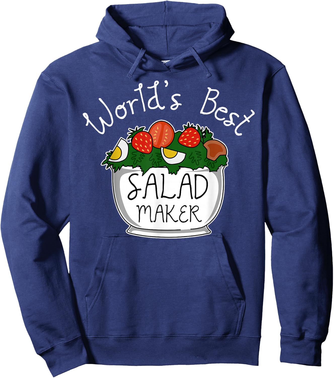 Vegetarian Vegan Veggie - Funny Salad Hoodie - Hoodie | Navy