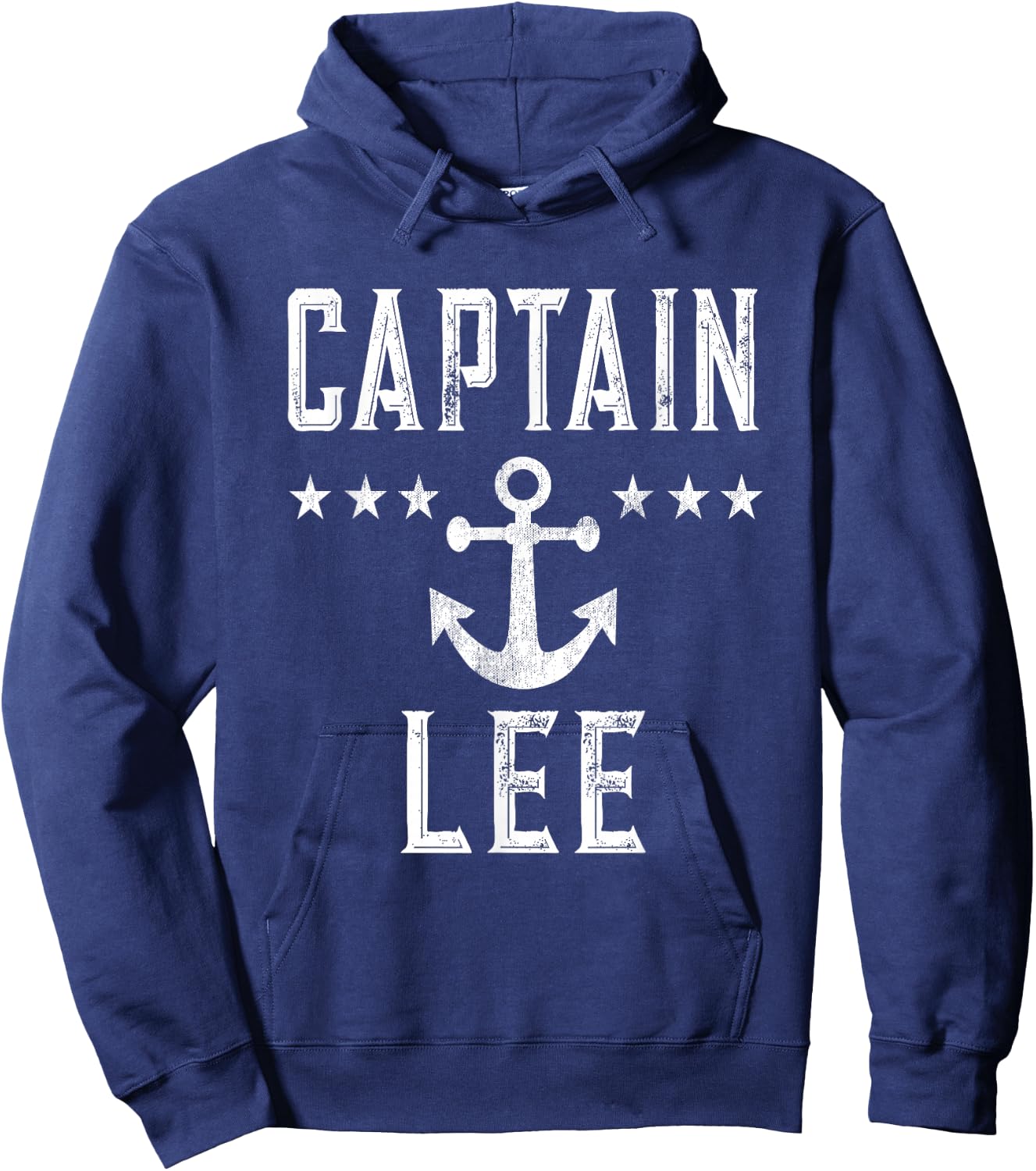 Vintage Captain Lee Family Cruise Lake Boat Hoodie - Hoodie | Navy