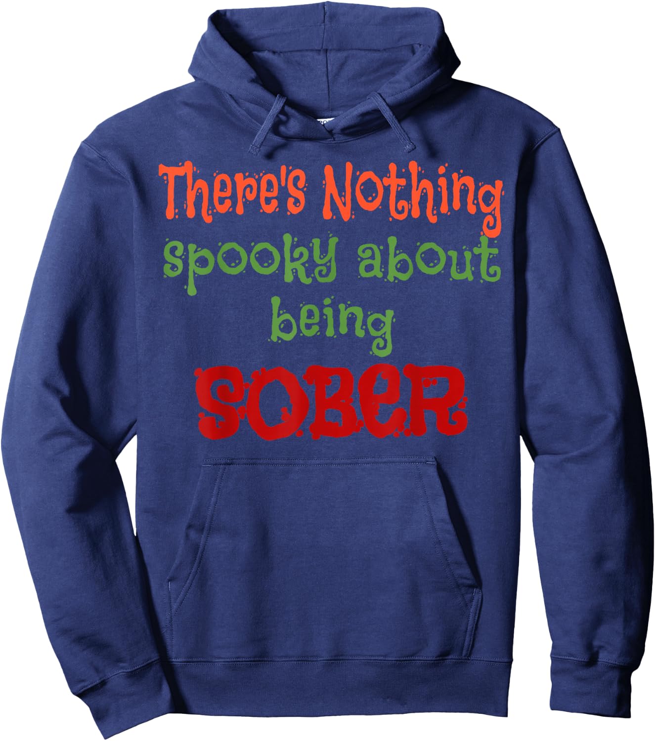 Halloween Clean and Sober AA NA Costume Hoodie - Hoodie | Navy