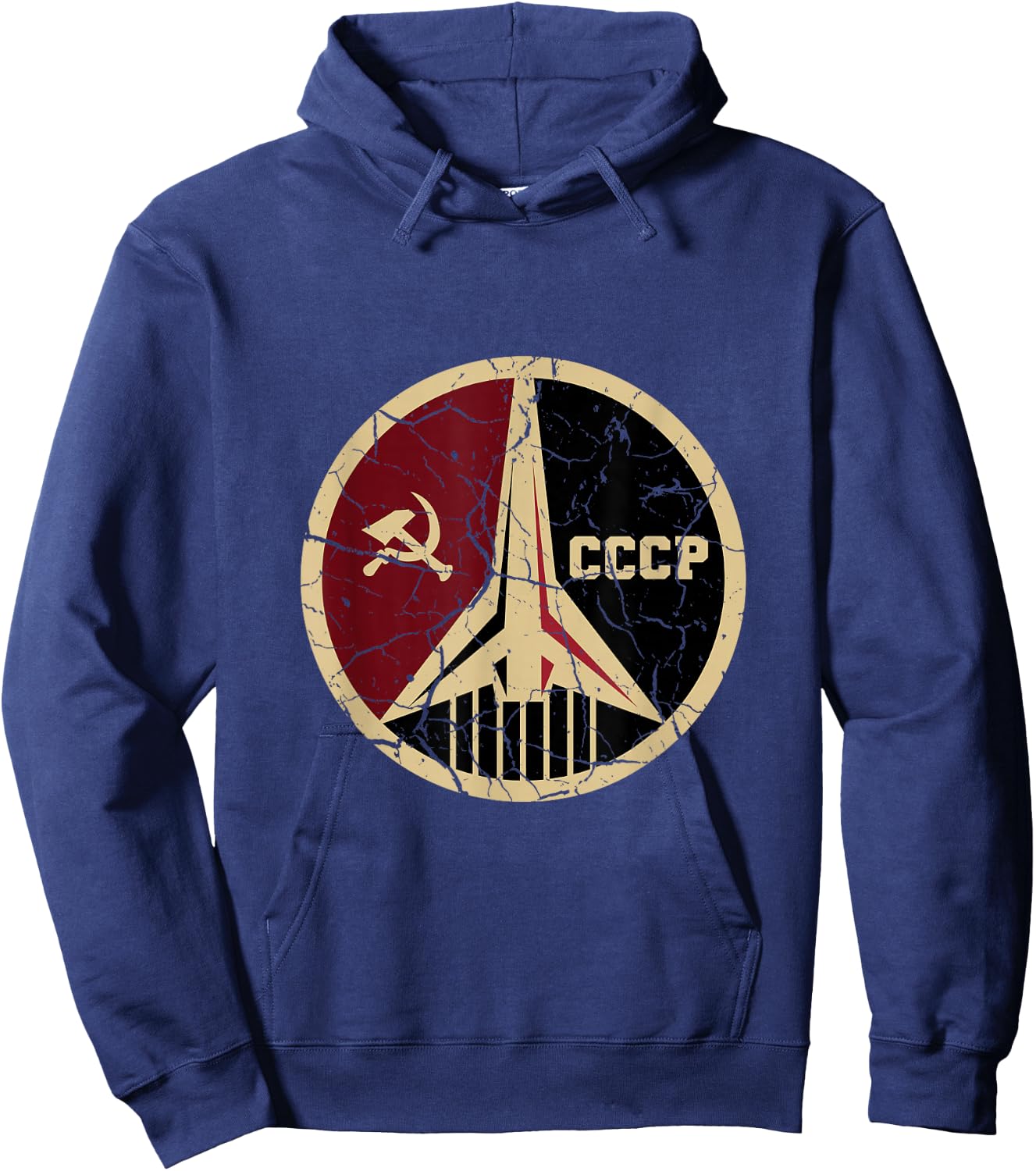 Proud CCCP Shirt Vintage Russia Space Program Hoodie - Hoodie | Navy
