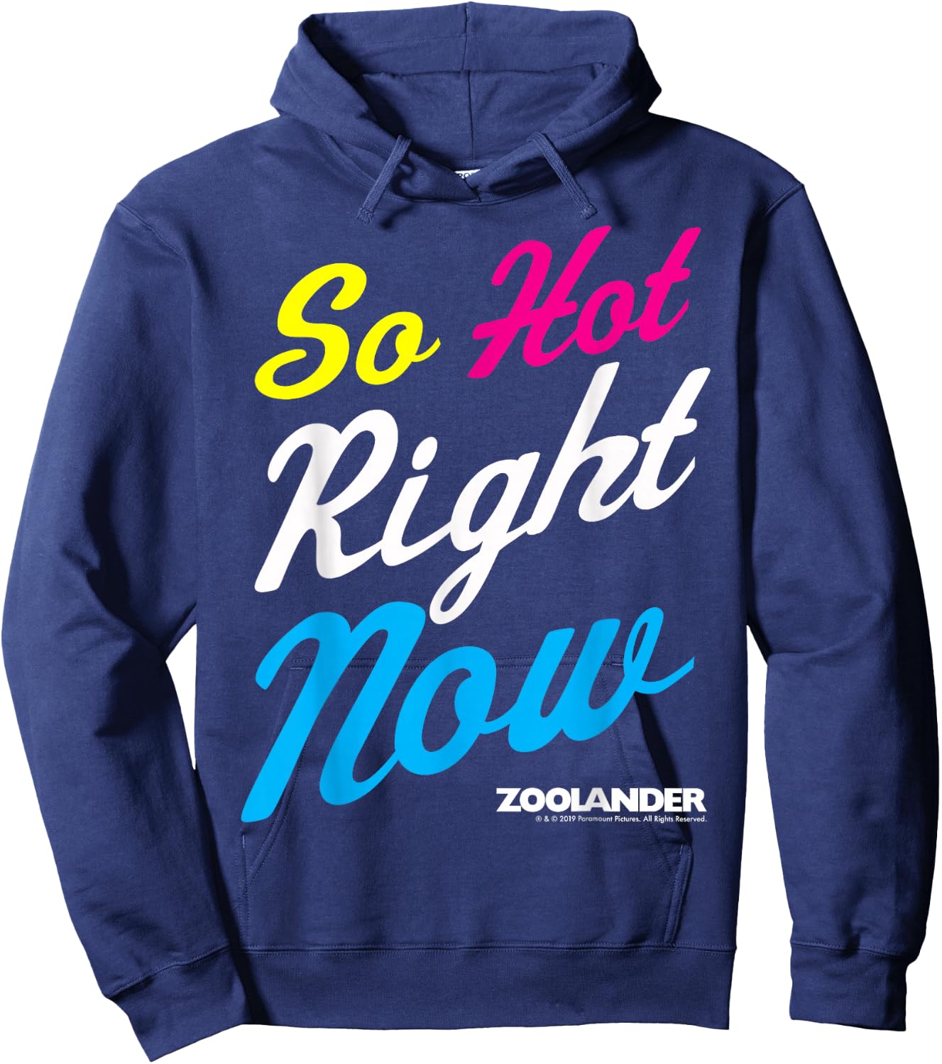 Zoolander So Hot Right Now Quote Hoodie - Hoodie | Navy