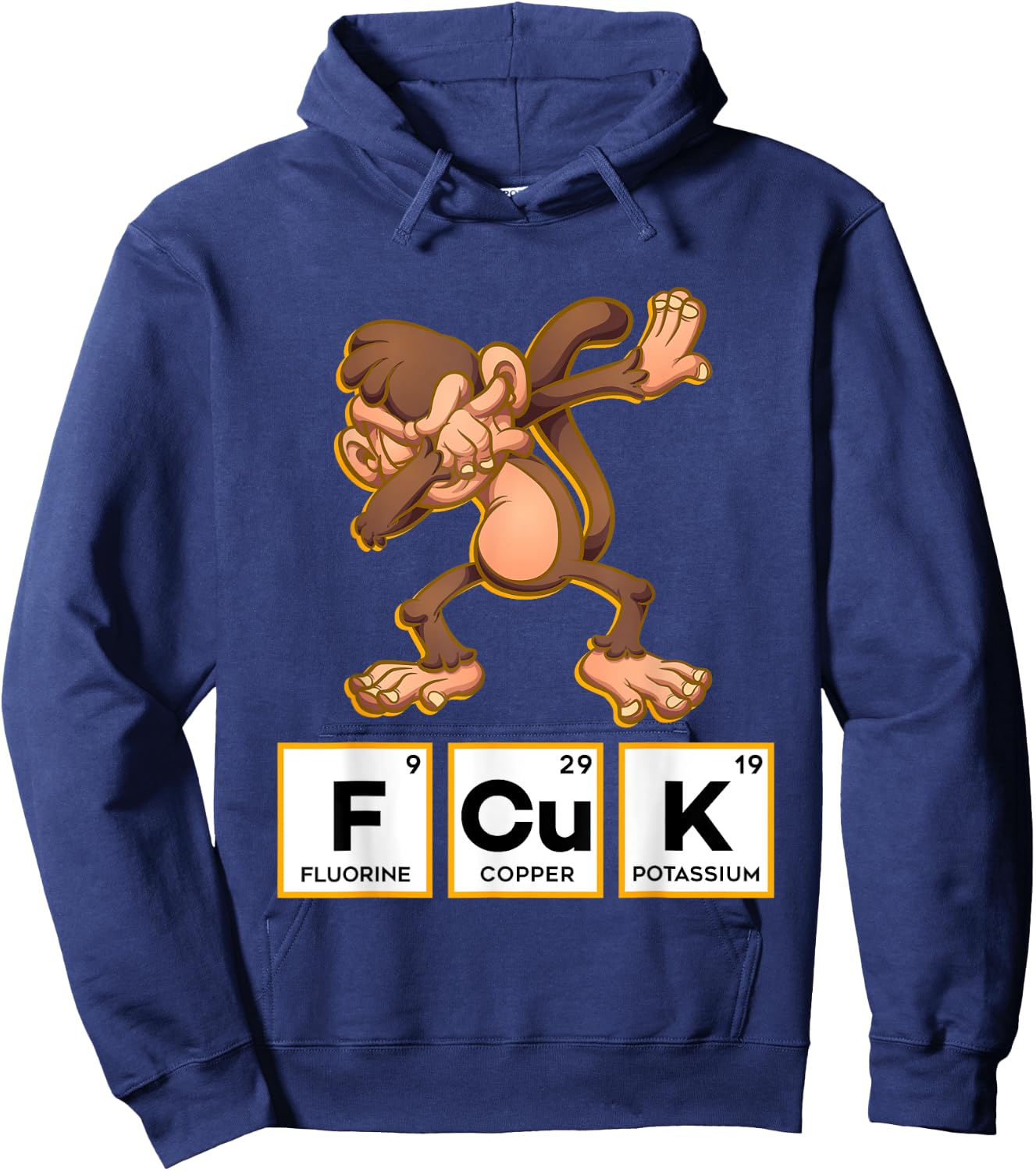 FCUK Chemistry Periodic Table Monkey Hoodie - Hoodie | Navy